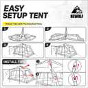 Hewolf Instant Tent for 8 Person Camping, Waterproof Easy Pop Up Tent Sets Up in 60 Seconds for Family Outdoor Hiking & Backpacking with Carry Bag(Blue)