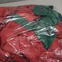 Sattiyrch Upright Christmas Tree Storage Bag,Fits Up to 6 ft Tall Artificial Tree,Heavy Duty 600D Canvas Red Christmas Tree Storage Container with Sleek Zipper and Durable Handles (6 FT)