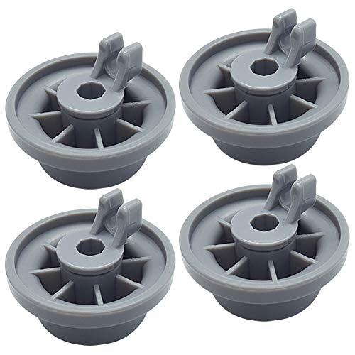 Durable 165314 4-Pack Dishwasher Lower Rack Wheel Replacement for Bosch Kenmore Dishwasher - Replaces 00420198 420198 PS3439123