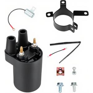 Electronic Ignition Coil Set Fits Onan B43 B48 BF CCK NHC P-Series Engines, Replaces HE166-0761, 166-0820, 541-0522, Compatible with John Deere 318 420 F910 Lawn Tractors & Skid Steer Loaders