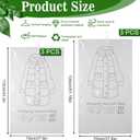 6 Pack Hanging Vacuum Storage Bag, 2 Sizes: 51.2 x 27.6 inch & 43.3 x 27.6 inch Hanging Vacuum Sealer Storage Space Saver Bags, Reusable Space Saver Bags, for Suits, Dress, Jackets, Clear, 3 Large+3 X-Large
