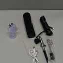 Cordless Airbrush Compressor set trigger type pistol grip, 2 Batteries included. Portable Cordless Airbrush Compressor Kit for Painting, Nail Art, Scale Modeling, Makeup, Cake, Barbershop