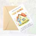 New Home Greeting Card, Moving Apartment Housewarming Greeting Card with Envelope Congratulations on Your New House Gift for Men & Women