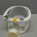 Baby Bath Seat for Babies 6 Months & Up - Bathtub Seats for Babies Sitting Up with Rinse Cup, Non-Slip, Comfortable, Infant Bath Essentials, Gray (Grey)