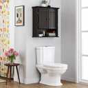 UTEX Medicine Cabinet, Bathroom Storage Cabinet Wall Mounted, Espresso