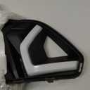 Dreamseek LED Grille for Ford Mustang 2015 2016 2017 Front Bumper Sport Performance Grill White Light Armor Style