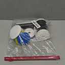 Electric Spin Scrubber, Cordless Shower Scrubber with Battery Level Display, 2 Speeds Electric Scrubber for Cleaning with 6 Replaceable Heads, Cleaning Brush for Bathroom/Sink/Window (White)