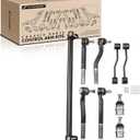 A-Premium 9Pcs Front Suspension Kit, Sway Bar Link, Upper Ball Joint, Inner & Left Outer & Right Upper/Lower Outer Tie Rod End & Sleeve, Compatible with Jeep WJ Series - Grand Cherokee 1999-2004