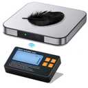 Rechargeable Split Digital Kitchen Food Scale - TRUDIN Weight Scale for Bread Making & Coffee Brewing, Max.22lb/10kg,1g/0.05oz Accuracy,5 Units with Large Backlit LCD,Wall-Mount (Light Silver)