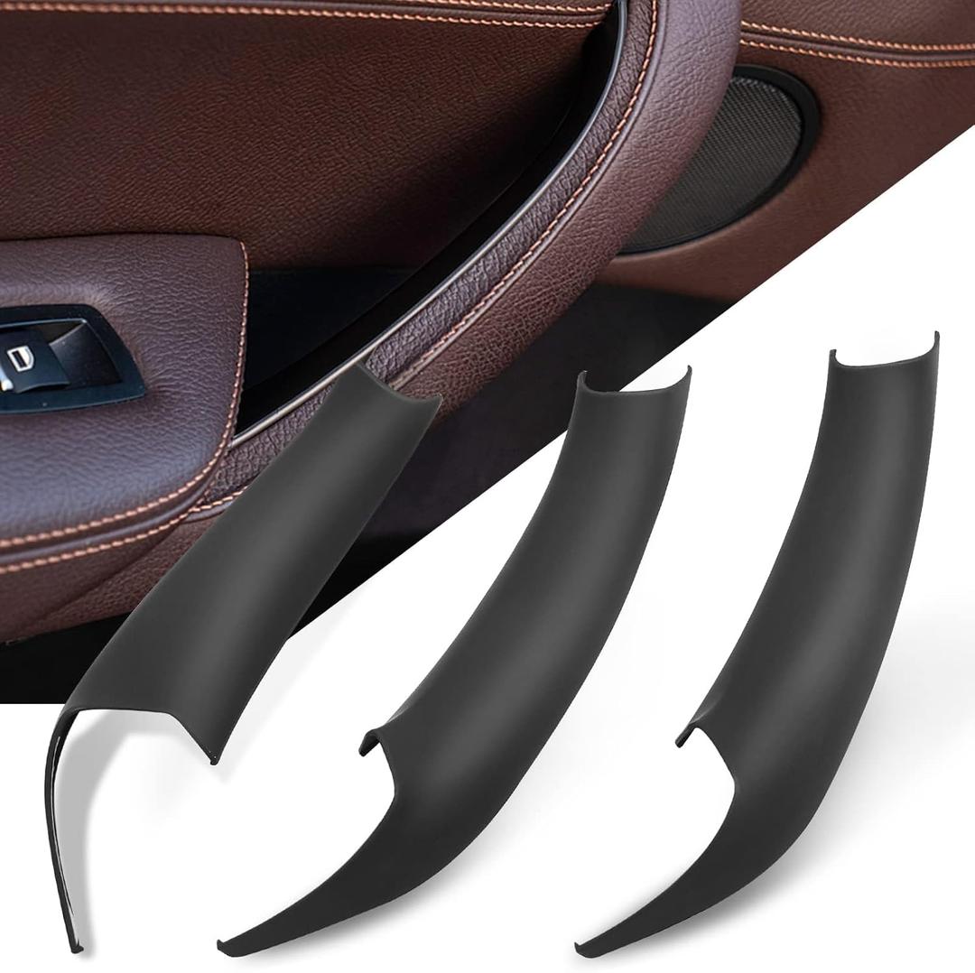 Jaronx Compatible with BMW X3 F25/X4 F26 Door Handle Covers,3PCS Interior Door Pull Handle Covers for BMW X3 F25 2010-2016, X4 F26 2014-2017, Left and Right Side(Black) Jaronx Compatible with BMW X3 F25/X4 F26 Door Handle Covers,3PCS Interior Door Pull Handle Covers for BMW X3 F25 2010-2016, X4 F26 2014-2017, Left and Right Side(Black)