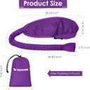 TEPENAR Hair Dryer Bonnet Attachment: Upgraded Extra Large Hooded Dryer Adjustable Hair Dryer Caps - Easy to Use for Natural Curly Textured Hair Care Styling Fast Drying - Purple