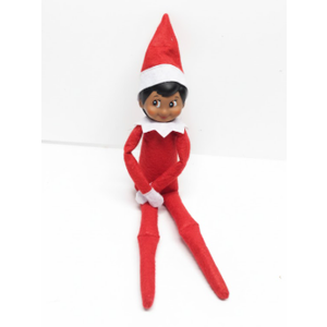 World's Smallest Elf on The Shelf Bundle Boy Dark Skin - Less than 4 Inches Tall 1 Pack