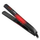 CHI Lava Ceramic 1 Flat Iron Hair Straightener, Volcanic Lava Ceramic Plates for Smooth, Even Styling, 11 ft Swivel Cord, Heat-Stable Hair Flat Iron for All Types (Black/Red)