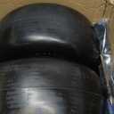 13x6.50-6 Flat Free Lawn Mower Tire and Wheel, Solid Smooth Zero Turn Mower Front Tire Assembly, with 3/4" & 5/8" Bearing, 4"-6.5" Centered Hub, Compatible with Lawnmower Garden Tractor, Pack of 2 