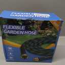 Expandable Garden Hose 50 ft with 10 Function Spray Nozzle, Flexible, Kink Free, Leak-Proof, Ultra Lightweight Retractable Stretch Water Hose 50ft for Yard, Lawn, Car Wash and Outdoor (Black & Blue)