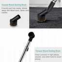 RDEXP Round Dust Brush 25mm Horse Hair 1.25" Vacuum Attachment Replacement,Perfect for Vacuuming Sofas and Baseboards,Use a Rubber Will Help It Fit Better