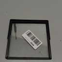 Glass Picture Frame, Black Simple Metal Geometric Photo Frame with Glass Cover Includes 4x4 - Tabletop Floating Picture Frames for Home Decoration, Gift for Father's Day