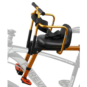 Child Bike Seat - Front Mount, Baby Bike Seat with guardrails and Safety Belt, Adjustable Front Mounted Child Bicycle Seats,Infant Bike Seat, Toddler Bike Seat for Adults City Bikes Bicycle