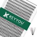 Lash Clusters 300Pcs Individual Lashes 20D 0.07D Curl9-18MIX Lash Extensions Clusters Lashes Soft&Natural False Eyelashes Individual DIY Eyelash Extension at Home(20D-0.07D,9-18MIX)