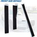 JMTBNO Universal 2.2M/86.6in Side Skirt Extension Splitter - Rocker Panel Lip Diffuser, Glossy Black