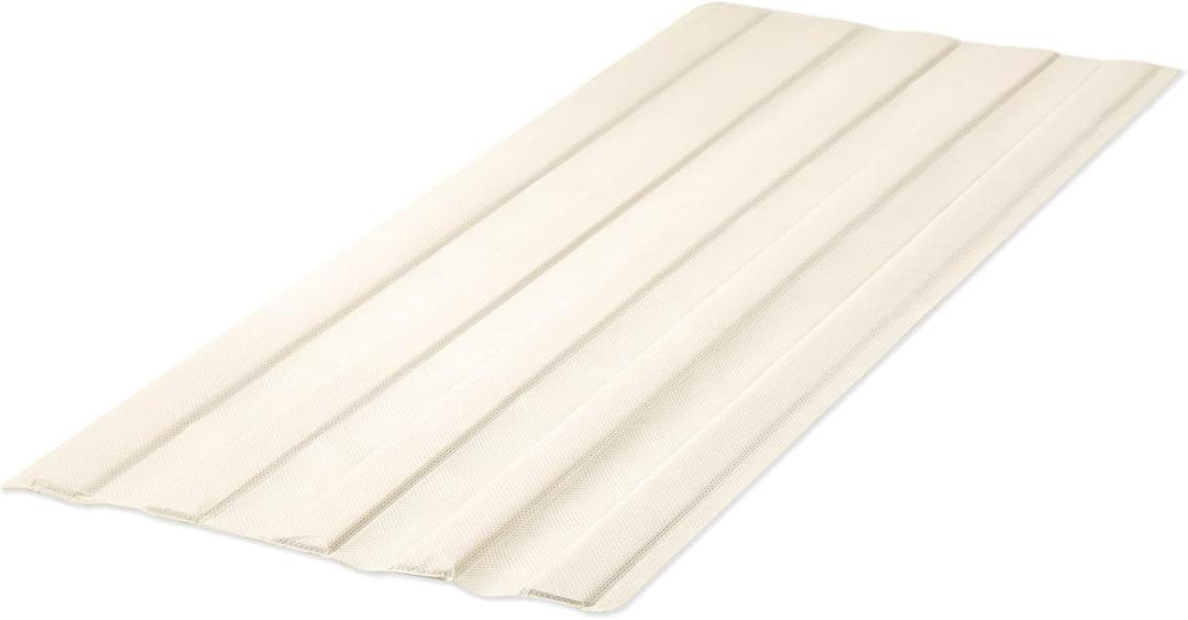 Mellow Fabric Covered Wood Slats, Bunkie Board Mattress Support, Box Spring or Bed Slat Replacement, Twin, Beige