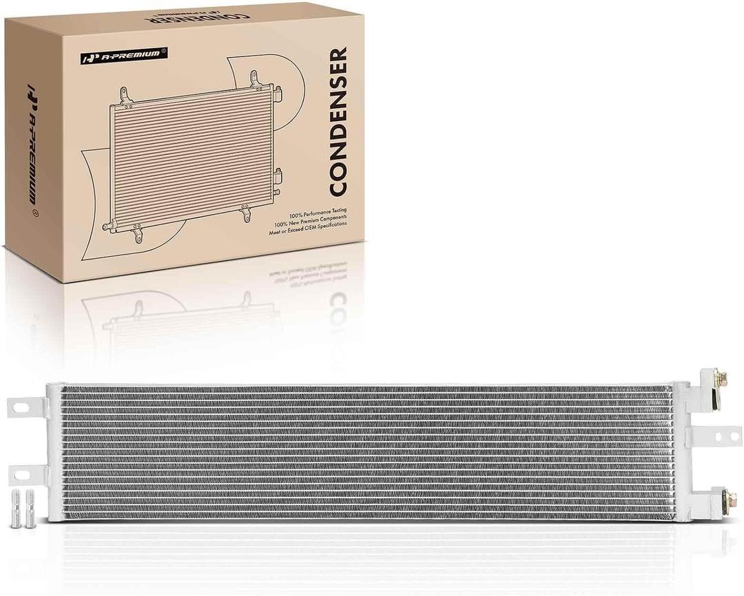 A-Premium Air Conditioning Condenser Compatible with Kia | for Kia EV6 2022-2024, Niro EV 2023-2024 AC Condenser, Replace# 97606CV100, Parallel Flow Aluminum Core, Stable Cooling