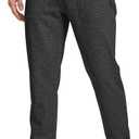 Rdruko Men's Fleece Joggers Pants Winter Warm Sweatpants with Zipper Pockets Athletic Running Gym Workout (Black, M)