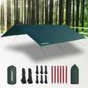 JAICOM Waterproof Camping Tarp - 10X13ft Hammock Rain Fly, Ultralight & Portable & UV Protection Backpacking Tarp, Multifunctional for Outdoor Adventure, Hiking, Tent, Hammock