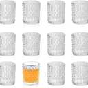 3oz Mini Shot Glass Set of 12, Vintage Fancy Shot Glasses, Cute Shot Glasses, Perfect for Whiskey, Tequila, Vodka, Espresso, Spirits & Liquors (Diamonds)