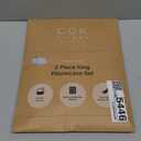 King Pillow Cases Set of 2 - Ultra Soft Hotel Quality Pillowcase Covers - Comfy, Cozy & Wrinkle Free - Shrink, Stain & Fade Resistant - Machine Washable Pillow Protectors - 2 Piece Set - French Grey