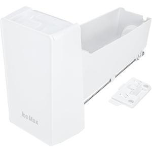 Upgraded DA97-20156B Refrigerator Ice Bucket Compatible with Samsung Refrigerator Ice Container Assembly RF28R7351SG, RF28R7201SG, RF27T5241SG, etc, Ice Maker Ice Bin