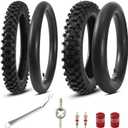KAMIER 80/100-12 3.00-12 Rear 60/100-14 2.50-14 Front Tire and Inner Tube for KLX110 KX60 KX65 PW80 TTR90 TTR110 CRF70 XR70 Suzuki RM60 JR80 DS80 DRZ110 Apollo RFZ SSR TaoTao 110cc 125cc Pit Dirt Bike