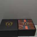 GREEN CROSS Premium Acacia Wood Locking Storage Box  Luxury Decorative Organizer with Key, Removable Ceramic Tray & Accessories  Elegant Gift for Home, Office, or Keepsakes