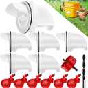 Chicken Feeder No Waste Automatic Poultry Feeder Ports Kit and Waterer Set