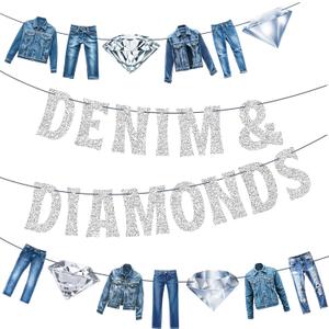 Denim and Diamonds Party Banners 4Pcs Denim and Diamonds Theme Birthday Party Decorations Silver Denim Jeans Cutout Banners for Crystal Diamonds Bridal Shower Bachelorette Supplies Denim and Diamonds Party Banners 4Pcs Denim and Diamonds Theme Birthday Party Decorations Silver Denim Jeans Cutout Banners for Crystal Diamonds Bridal Shower Bachelorette Supplies