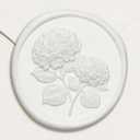UNIQOOO Wax Seal Stickers - 3D Hydrangea Floral Wedding Invitation Envelope Seal Stickers, 50 Pcs Self- Adhesive White Flower Stickers, Perfect for Invitation, Gift Wrapping, Christmas