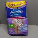 Always Discreet Adult Diapers for Women, Incontinence Underwear, Postpartum Essentials, Disposable Briefs, Max Absorbency, Bladder Leak Protection, Small/Medium, 32ct