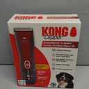 Kong 3-Speed Cordless-Corded Dog Clipper Kit  Stainless Steel Blade, Waterproof, LED Spotlight, Use-While-Charging, 6 Guide Combs, Ergonomic Handle  Red/Gray, All Coat Types