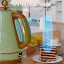 Evoloop 1.7L Electric Kettles, BPA Free Tea Kettle, Hot Water Boiler Heater, Stainless Steel Teapot, Auto Shut-Off & Boil-Dry Protection, 120V/1500W (Glossy green)