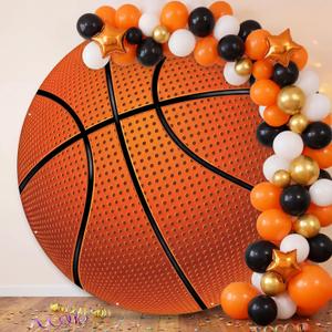 79 Inch Basketball Cutouts Backdrop Banner Basketball Senior Night 2026 Party Decorations Large Hanging Sports Themed Backdrop for Game Theme Birthday Photo Supplies