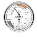 KT THERMO Sauna Thermometer 2 in 1 Fahrenheit Thermometer Hygrometer for Sauna Room, Indoor Humidity Temperature Monitor, Sauna Accessories for Infrared Steam Saunas