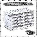 2 Pcs White with Black Polka Dots 10 Slots Construction Paper Storage Cardboard Literature Organizer Back to School Classroom Paper Storage Desktop Mailbox File Sorter for Teacher Student Office Home