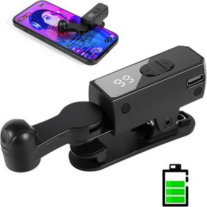 Auto Clicker Smart Tapper for iPhone iPad Android TikTok - Auto Touch Device with 107 Adjustable Speed, Rechargeable,Wireless,Instant Clicker for Live Stream Likes, Social Media TasksBlack