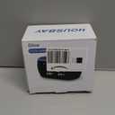 HOUSBAY Glow Small Alarm Clock Radio for Bedrooms with 7 Color Night Light, Dual Alarm, Dimmer, USB Charger, Battery Backup, Nap Timer, FM Radio with Auto-Off Timer for Bedside (Black)