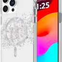 Case-Mate iPhone 15 Pro Max Case for Women - Compatible w/MagSafe - 12ft Drop Protection - 6.7" Stylish Magnetic Case for iPhone 15 Pro Max - Shockproof, Anti-Scratch Phone Cover - Touch of Pearl