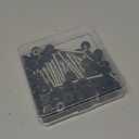 Zhengmy 48 Set 3 Inch Shutter Fasteners Shutter Pins Screws and Caps Bulk 304 Metal Stainless Steel Screws with Vinyl Caps for Outside Windows Hardware Railings Furniture (Black)