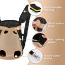 Dog Backpack Carrier, Adjustable Pet Front Carriers, Legs Out Carrying Sling Travel Bag for Small Medium Dogs 4-7 Lbs, Soft Wearable Puppy Chest Carry Backpacks for Walking/Hiking/Camping/Traveling