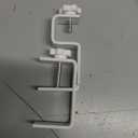 Outside Mounted Blinds Curtain Rod Bracket 1.3-2" Adjustable, Easy Install Tool-Free Anti-Slip, Over The Blinds Curtain Rod Holder for Curtains & Drapes, No Drill Curtain Rod Brackets, 1Pcs White