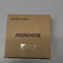 Passage Door Lever Dummy GreenShield Exterior Interior Door Handle for Hallway Closet Heavy Duty Non-Locking Lever Sets No Key Door Knob for Right Left Handed Door (1 Pack, Matte Black)