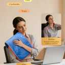 Hot Heating Pad for Back: 3S Fast Heating & Max 158 Deeper Relief for Trapezius Muscle Lower Back Pain by Daily Long Working - Graphene Warmth for Desk Workers with 4H Auto Shut Off